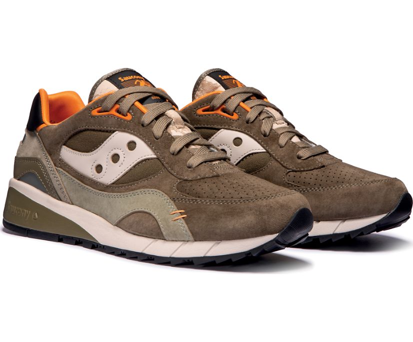 Women's Saucony Shadow 6000 Destination Unknown Originals Olive / Orange | Singapore 079QMAZ